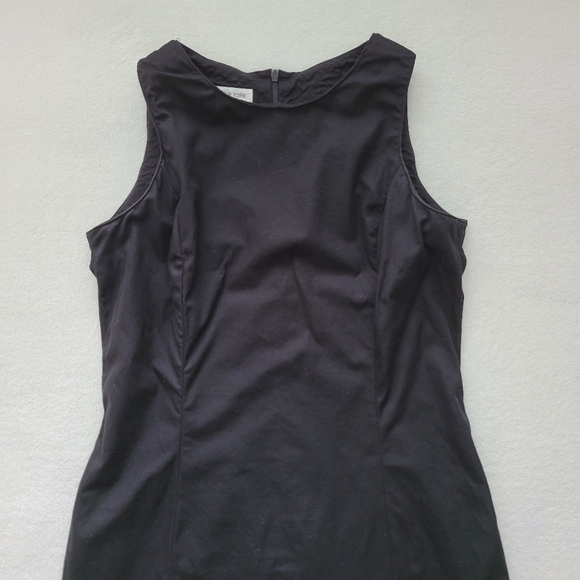 Y2K Sleeveless Cotton Stretch Dress EUC | Ladies 12 Black Jones New York - Picture 11 of 14
